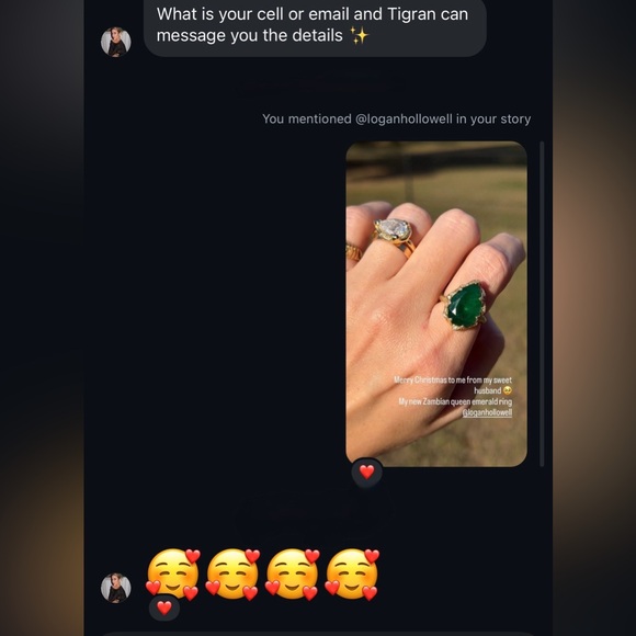 Queen Emerald with sprinkled diamonds - Picture 5 of 6